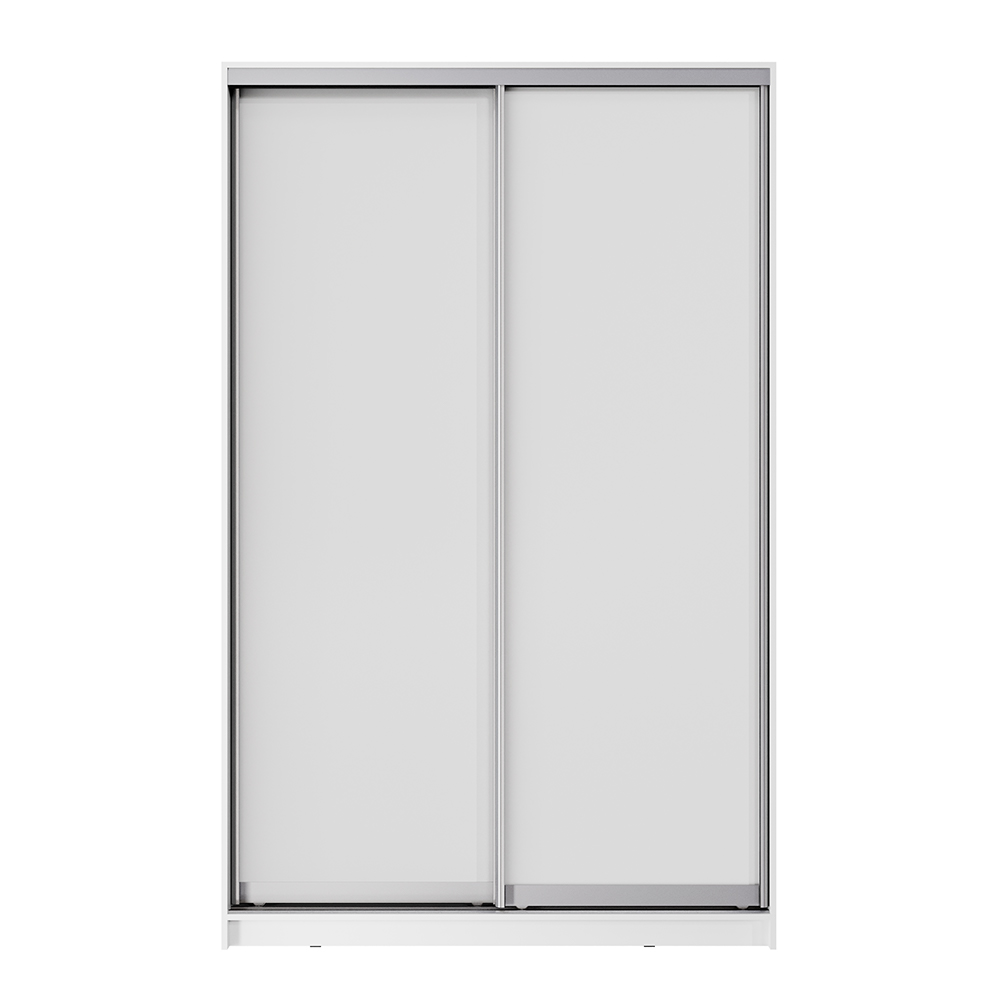 Шкаф-купе Аврора 1500x2400x650 белый/белый ЛДСП фото 1