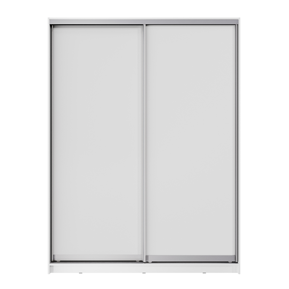 Шкаф-купе Аврора 1800x2400x650 белый/белый ЛДСП фото 1